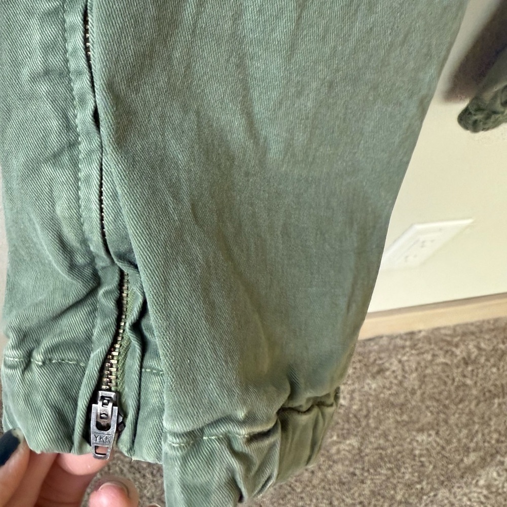 Nili Lotan Cropped Military Pants Camo Green Twill Utilitarian Casual Women’s 0 - Picture 9 of 12